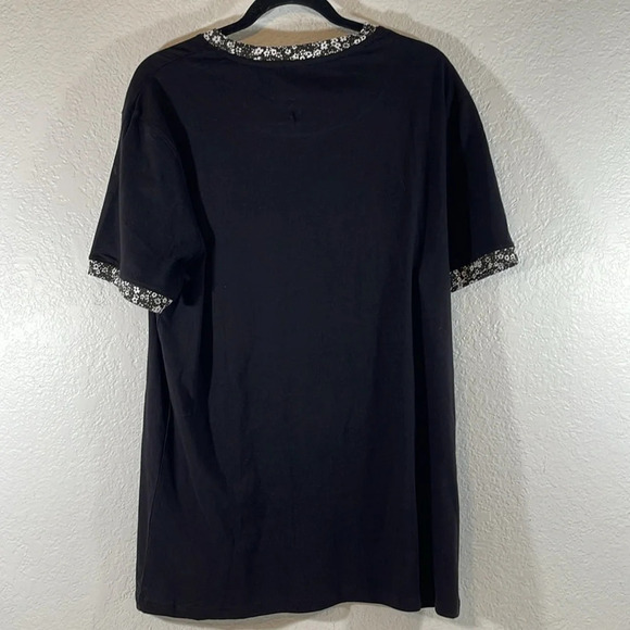 CONSEQUENCE KNITWEAR Black Short Sleeve Shirt Size Large NEW - Picture 4 of 10
